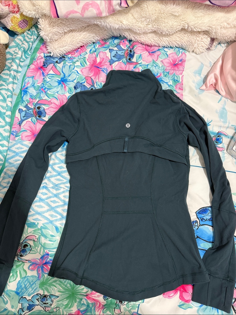 Lululemon Black Zip-Up Athletic Jacket size 6
